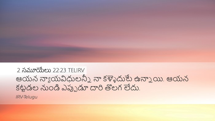 2 సమూయేలు 22:23 TELIRV Bible Verse Image