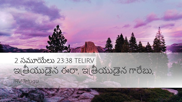 2 సమూయేలు 23:38 TELIRV Bible Verse Image