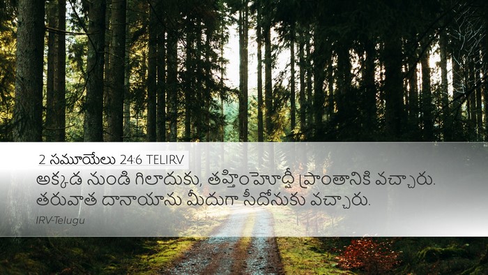 2 సమూయేలు 24:6 TELIRV Desktop Wallpaper - అక్కడ నుండి - Desktop Bible Verse Wallpaper
