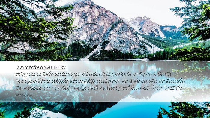 2 సమూయేలు 5:20 TELIRV Desktop Wallpaper - అప్పుడు దావీదు - Desktop Bible Verse Wallpaper