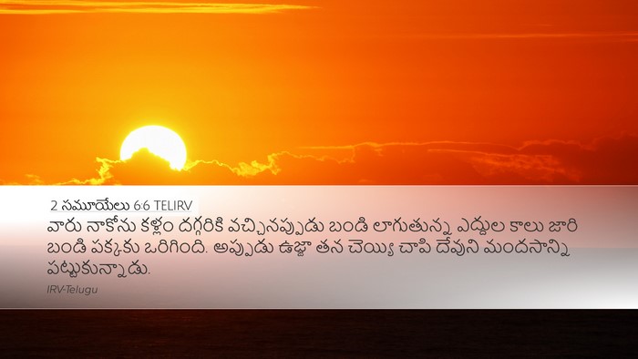 2 సమూయేలు 6:6 TELIRV Bible Verse Image