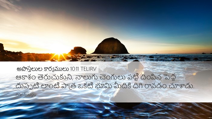 అపొస్తలుల కార్యములు 10:11 TELIRV Bible Verse Image
