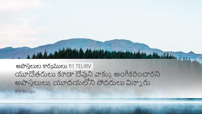 అపొస్తలుల కార్యములు 11:1 TELIRV Bible Verse Image