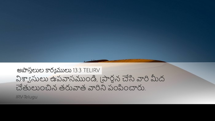 అపొస్తలుల కార్యములు 13:3 TELIRV Bible Verse Image