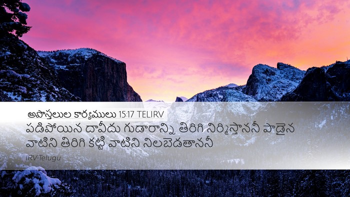 అపొస్తలుల కార్యములు 15:17 TELIRV Bible Verse Image