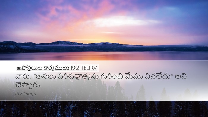 అపొస్తలుల కార్యములు 19:2 TELIRV Bible Verse Image