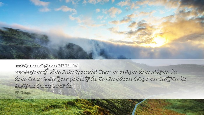 అపొస్తలుల కార్యములు 2:17 TELIRV Bible Verse Image