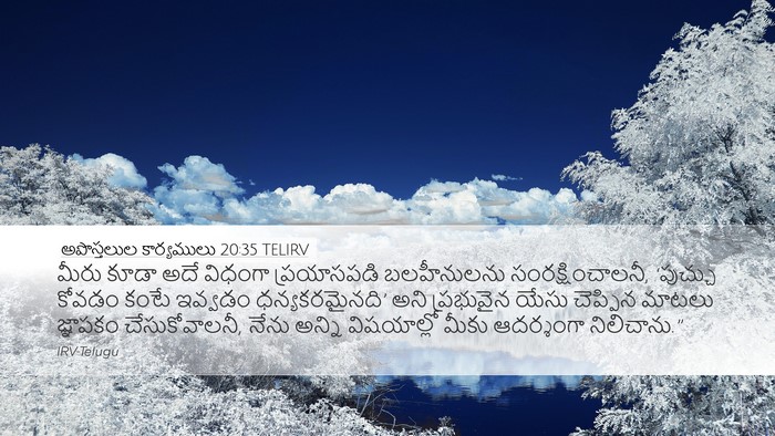 అపొస్తలుల కార్యములు 20:35 TELIRV Bible Verse Image