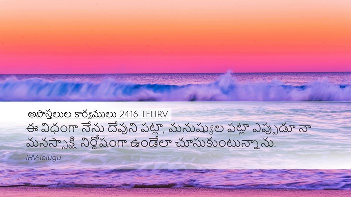 అపొస్తలుల కార్యములు 24:16 TELIRV Bible Verse Image