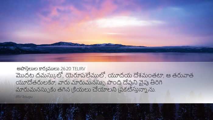 అపొస్తలుల కార్యములు 26:20 TELIRV Bible Verse Image