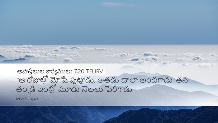 అపొస్తలుల కార్యములు 7:20 TELIRV Bible Verse Image