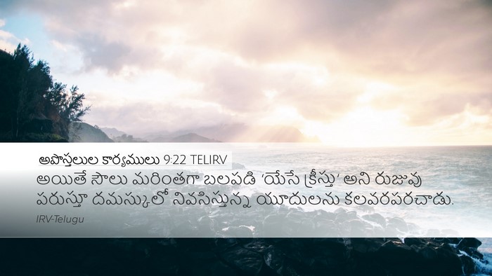 అపొస్తలుల కార్యములు 9:22 TELIRV Bible Verse Image