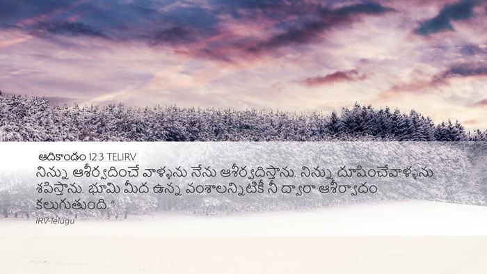 ఆదికాండం 12:3 TELIRV Bible Verse Image