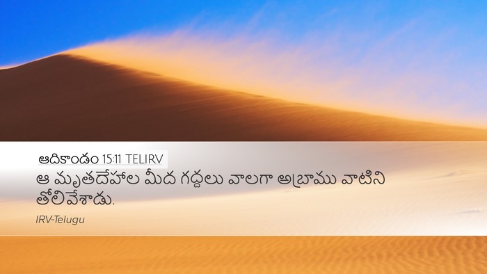 ఆదికాండం 15:11 TELIRV Bible Verse Image