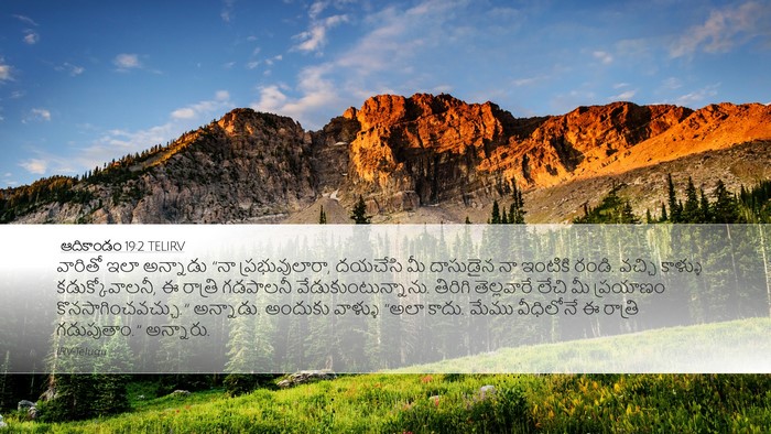 ఆదికాండం 19:2 TELIRV Bible Verse Image