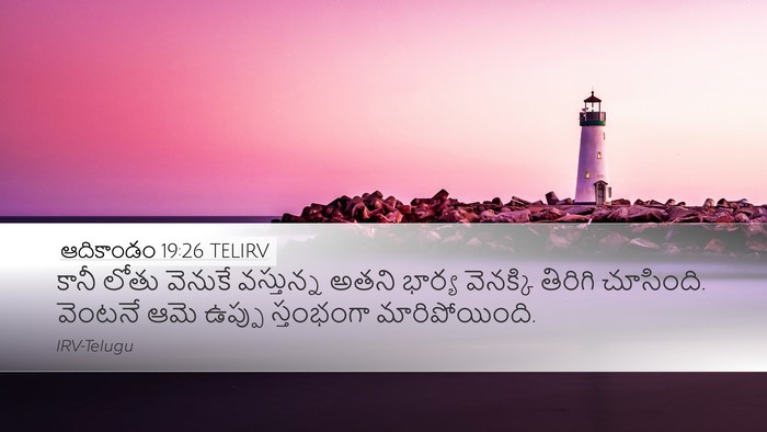 ఆదికాండం 19:26 TELIRV Bible Verse Image