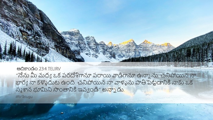 ఆదికాండం 23:4 TELIRV Bible Verse Image