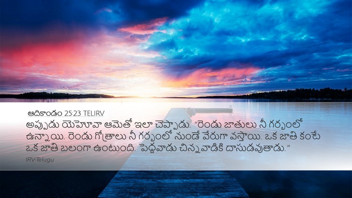 ఆదికాండం 25:23 TELIRV Bible Verse Image