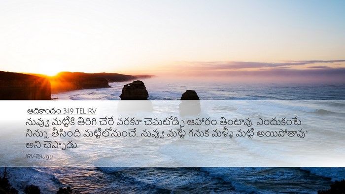 ఆదికాండం 3:19 TELIRV Bible Verse Image