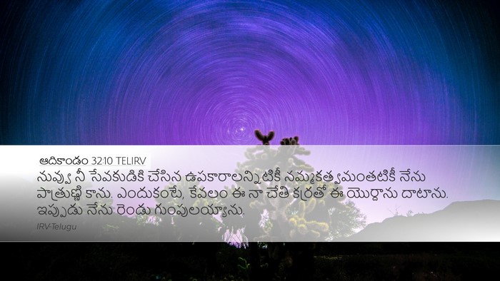 ఆదికాండం 32:10 TELIRV Bible Verse Image