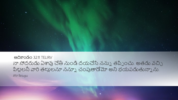 ఆదికాండం 32:11 TELIRV Bible Verse Image