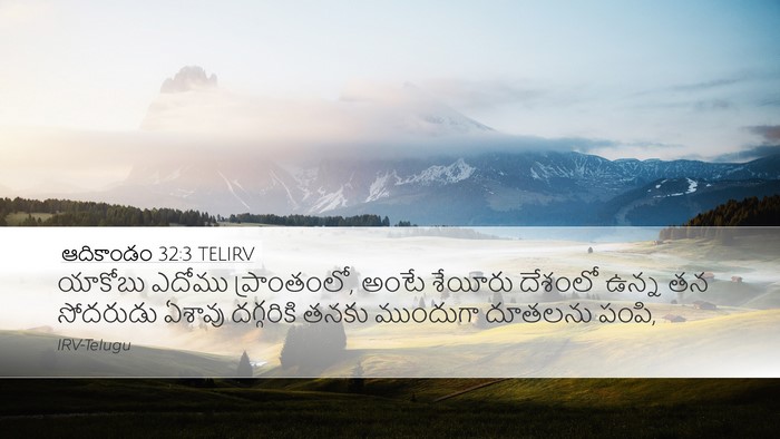 ఆదికాండం 32:3 TELIRV Bible Verse Image