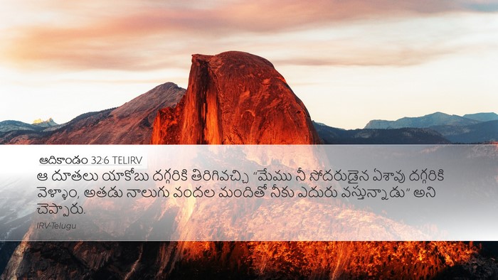 ఆదికాండం 32:6 TELIRV Bible Verse Image
