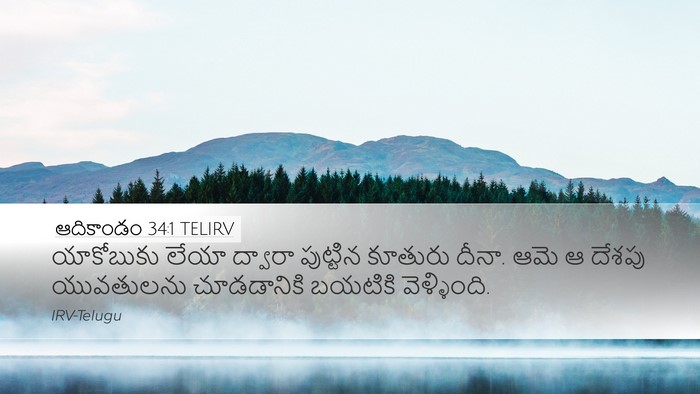ఆదికాండం 34:1 TELIRV Desktop Wallpaper - యాకోబుకు లేయా - Desktop Bible Verse Wallpaper