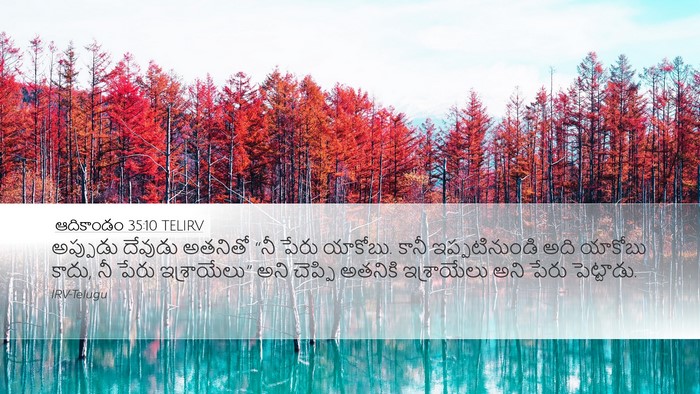 ఆదికాండం 35:10 TELIRV Bible Verse Image