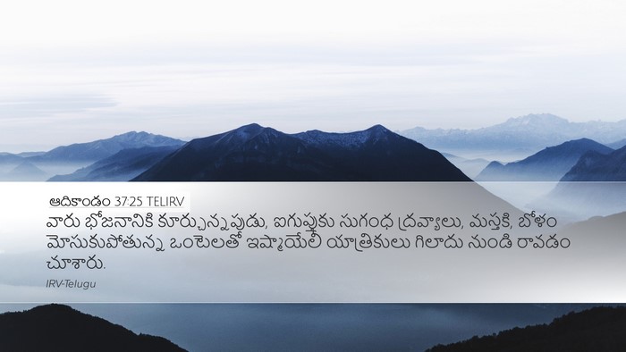 ఆదికాండం 37:25 TELIRV Bible Verse Image