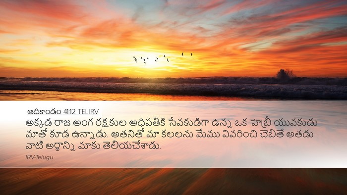 ఆదికాండం 41:12 TELIRV Bible Verse Image
