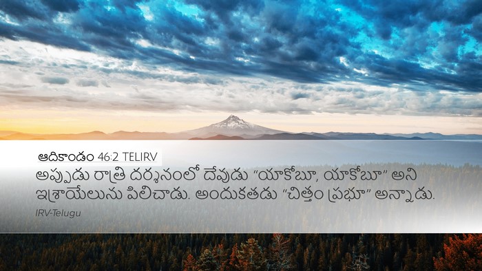 ఆదికాండం 46:2 TELIRV Bible Verse Image