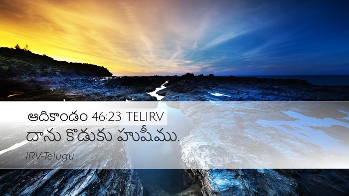 ఆదికాండం 46:23 TELIRV Bible Verse Image