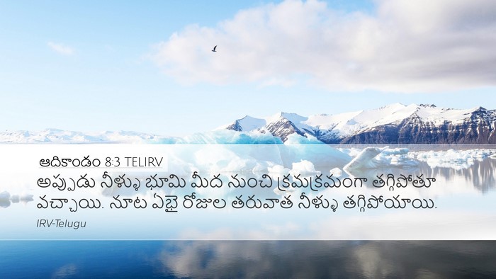 ఆదికాండం 8:3 TELIRV Bible Verse Image