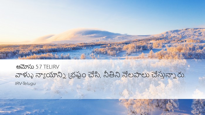 ఆమోసు 5:7 TELIRV Bible Verse Image