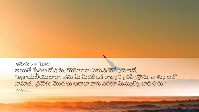 ఆమోసు 6:14 TELIRV Bible Verse Image