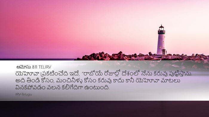 ఆమోసు 8:11 TELIRV Bible Verse Image