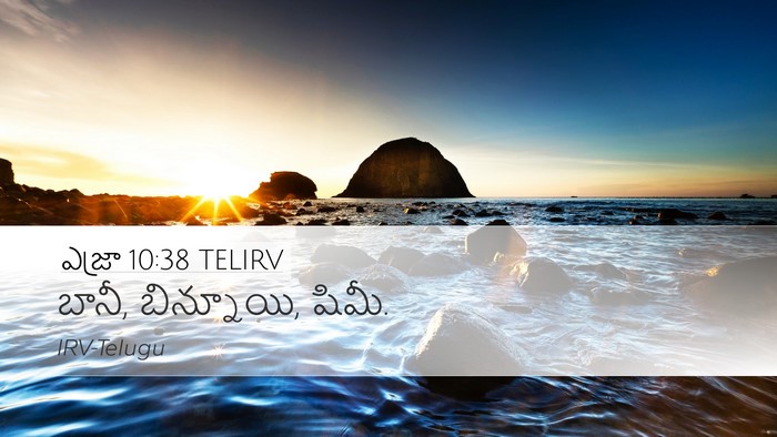 ఎజ్రా 10:38 TELIRV Desktop Wallpaper - బానీ, బిన్నూయి, - Desktop Bible Verse Wallpaper
