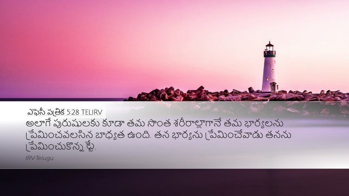 ఎఫెసీ పత్రిక 5:28 TELIRV Bible Verse Image