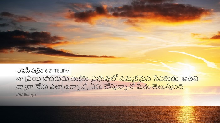 ఎఫెసీ పత్రిక 6:21 TELIRV Bible Verse Image