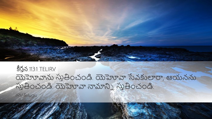 కీర్తన 113:1 TELIRV Bible Verse Image