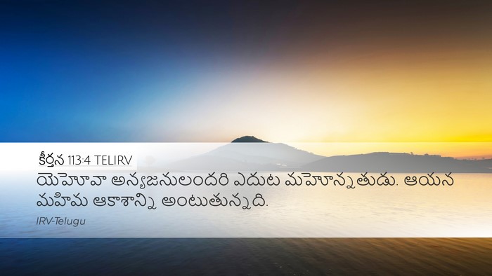 కీర్తన 113:4 TELIRV Bible Verse Image