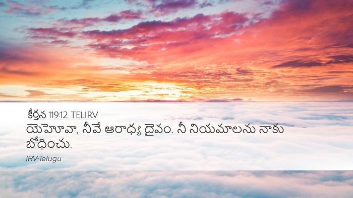 కీర్తన 119:12 TELIRV Bible Verse Image