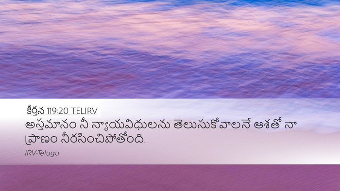 కీర్తన 119:20 TELIRV Bible Verse Image