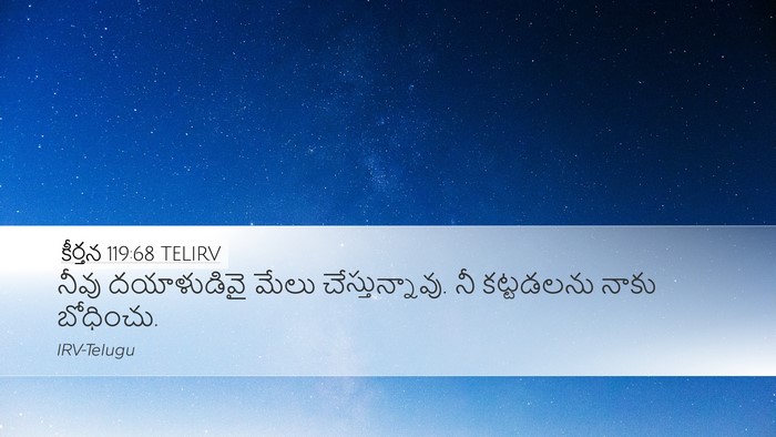 కీర్తన 119:68 TELIRV Bible Verse Image