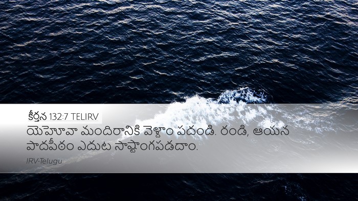 కీర్తన 132:7 TELIRV Desktop Wallpaper - యెహోవా మందిరానికి - Desktop Bible Verse Wallpaper
