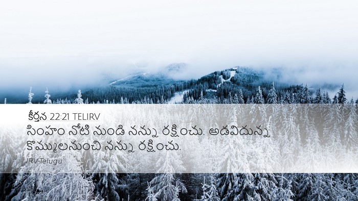 కీర్తన 22:21 TELIRV Bible Verse Image