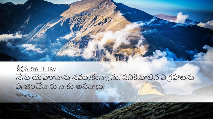 కీర్తన 31:6 TELIRV Bible Verse Image
