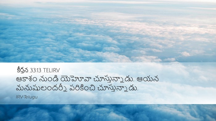 కీర్తన 33:13 TELIRV Bible Verse Image