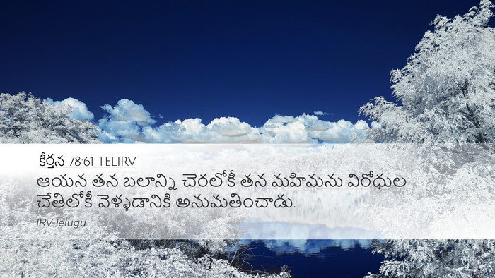 కీర్తన 78:61 TELIRV Bible Verse Image